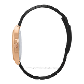 CHRIST VERRA COPPIA CV 921548G-18 BLK & CV 921548L-18 BLK Couple Black Rosegold Stainless Steel